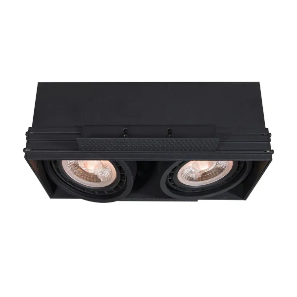 Lucide TRIMLESS - Recessed spotlight - 2xGU10 - Black image 1