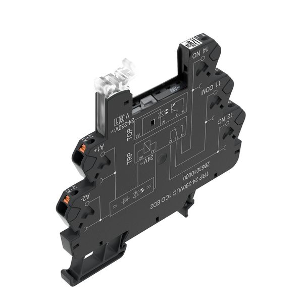 Relay socket, IP20, 24…230 V UC ±10 %, 1 CO contact , 10 A, PUSH IN image 2