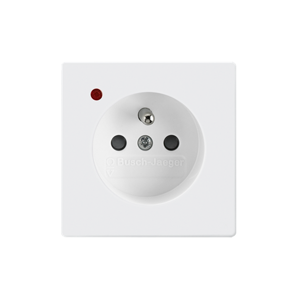 5599B-A0235784 Outlet with pin, overvoltage protection White image 1