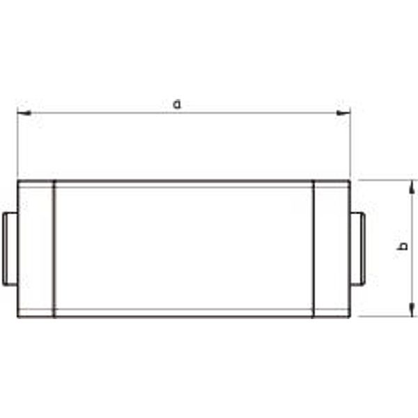 WDK HK40060RW T- and crosspiece cover  40x60mm image 2