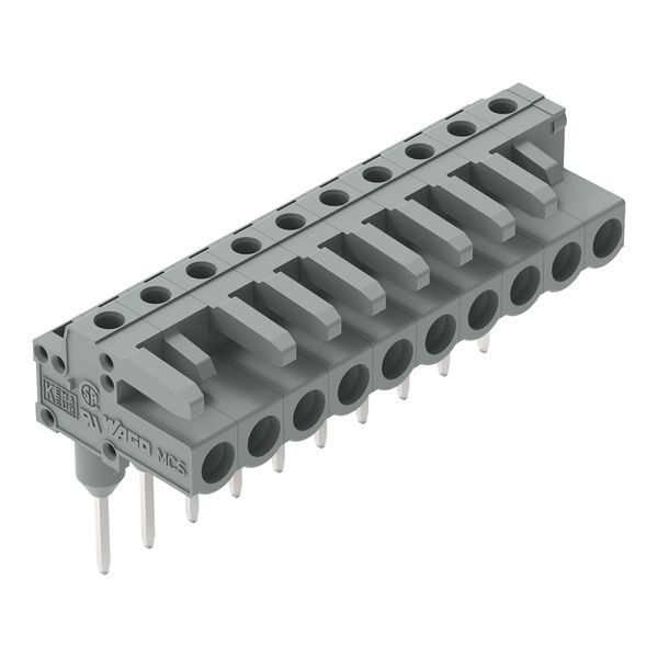 Female connector for rail-mount terminal blocks 0.6 x 1 mm pins angled image 6