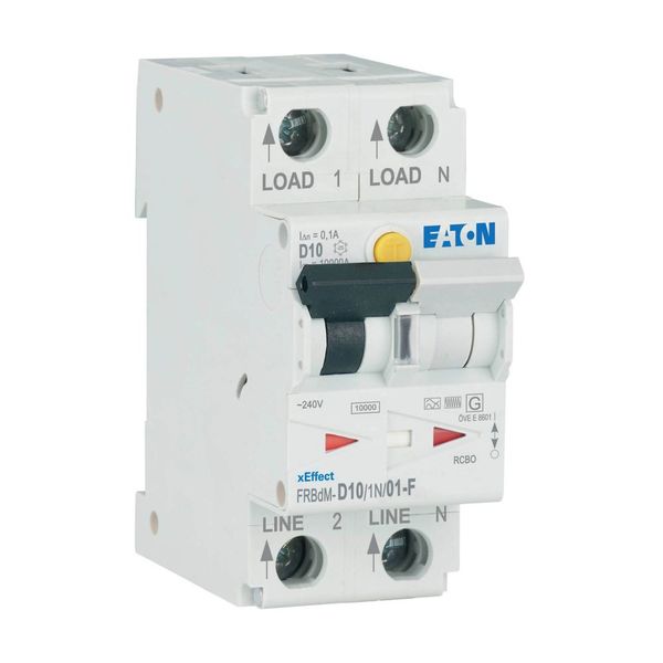 Digital RCD/MCB combination, 10 A, 100 mA, MCB trip characteristic: D, 1p+N, RCD trip characteristic: F image 15