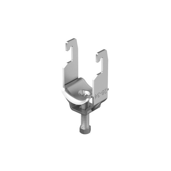2056U M 34 A4 Clamp clip, single, A4 metal pressure trough image 1