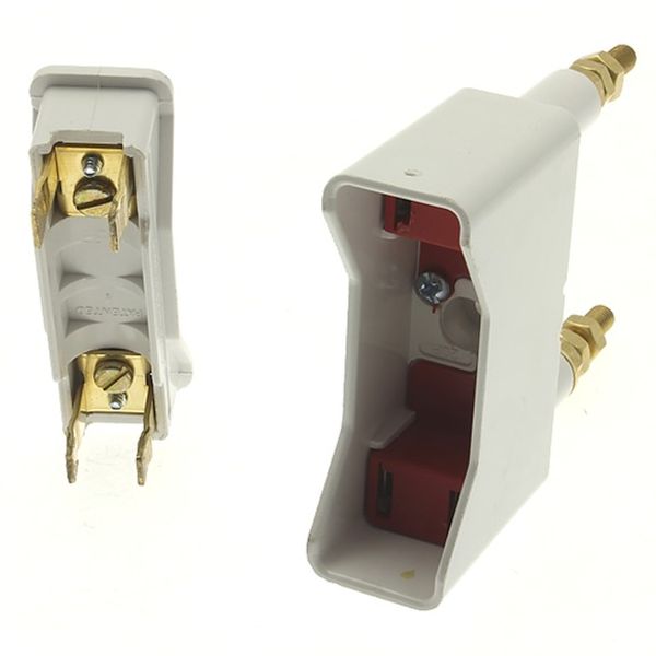 Fuse-holder, LV, 20 A, AC 690 V, BS88/A1, 1P, BS, back stud connected, white image 4