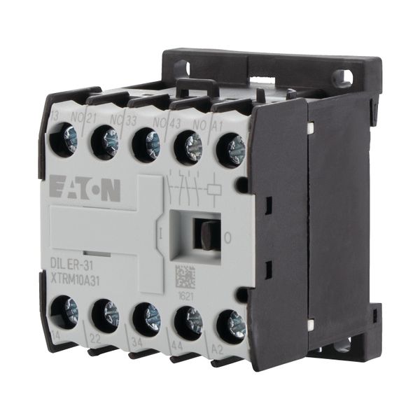 Contactor relay, 415 V 50 Hz, 480 V 60 Hz, N/O = Normally open: 3 N/O, N/C = Normally closed: 1 NC, Screw terminals, AC operation image 12