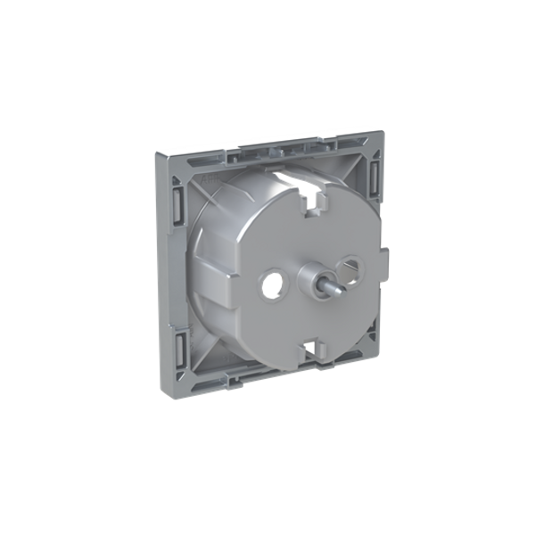 8588.9 PL Flat cover plate for Schuko socket outlet - Silver Socket outlet Central cover plate Silver - Sky Niessen image 3