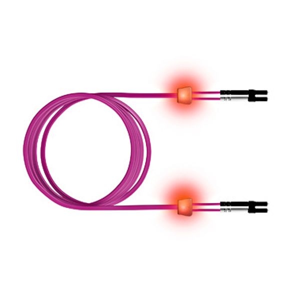 FO LED Patch Cord, Duplex, LCD/LCD, G50/125, OM4, 10m image 1