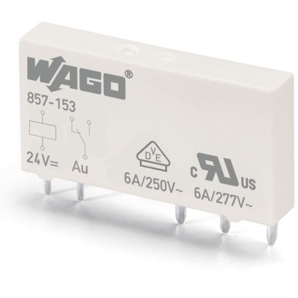 857-153 Basic relay; Nominal input voltage: 24 VDC; 1 changeover contact image 5