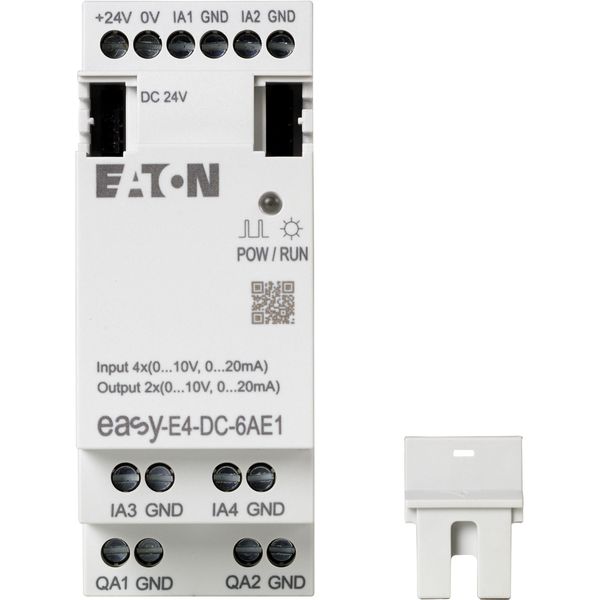I/O expansion, For use with easyE4, 24 V DC, Inputs expansion (number) analog: 4, screw terminal image 5