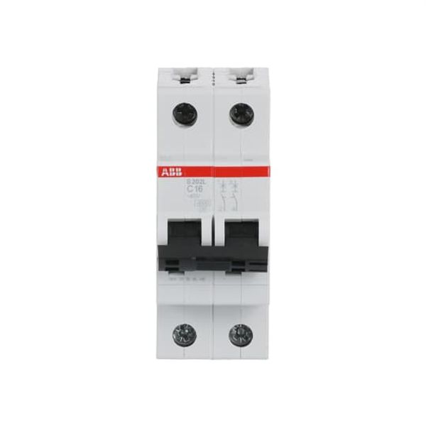S202L-C16 Miniature Circuit Breaker - 2P - C - 16 A image 1