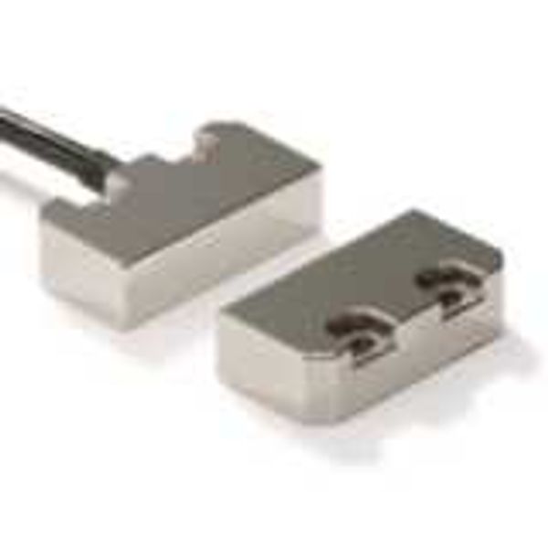 Non-contact door switch, reed, small stainless steel, 2NC+1NO, 10 m ca image 2