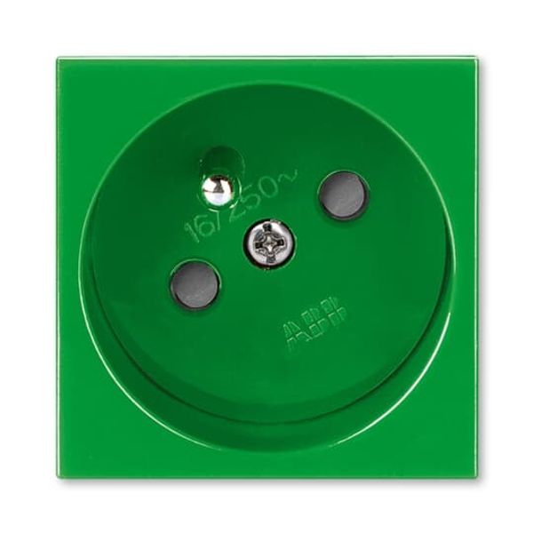 5525N-C02357 Z Socket outlet 45×45 with earthing pin, shuttered ; 5525N-C02357 Z image 1