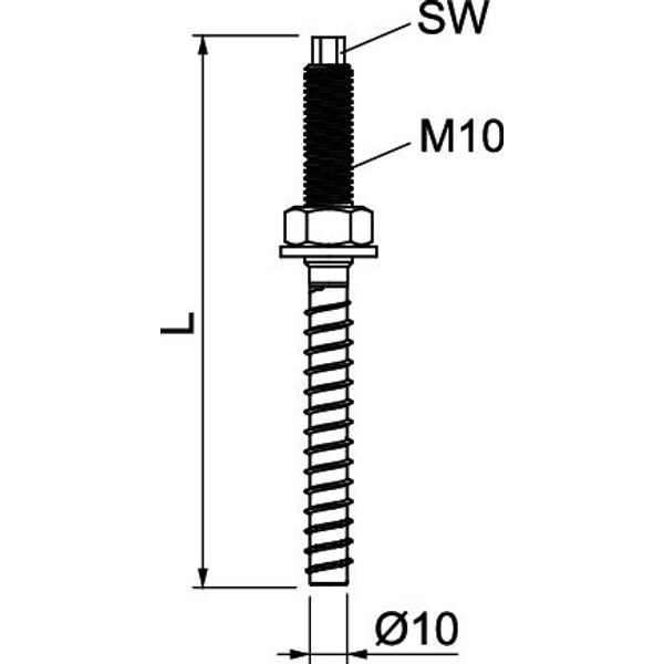 MMS+ V 10x110 Pre-set anchor with connection thread 10x110 image 2