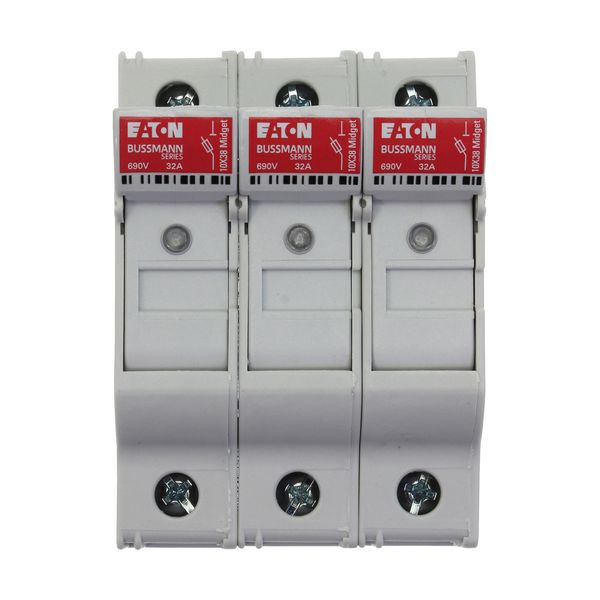 Fuse-holder, low voltage, 32 A, AC 690 V, 10 x 38 mm, 4P, UL, IEC, with indicator image 30