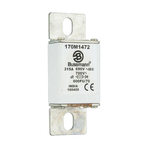 Fuse-link, high speed, 315 A, AC 690 V, size 000, 24 x 36 x 96 mm, aR, IEC image 21