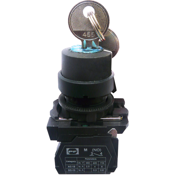 Plastic pushbutton switch FP CKL bl 1NO (2 position with fixation) 0-1 IP40 image 1