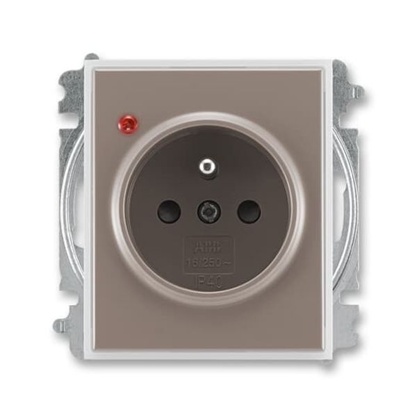 5599E-A02357 26 Socket outlet with earthing pin, shuttered, with surge protection ; 5599E-A02357 26 image 1