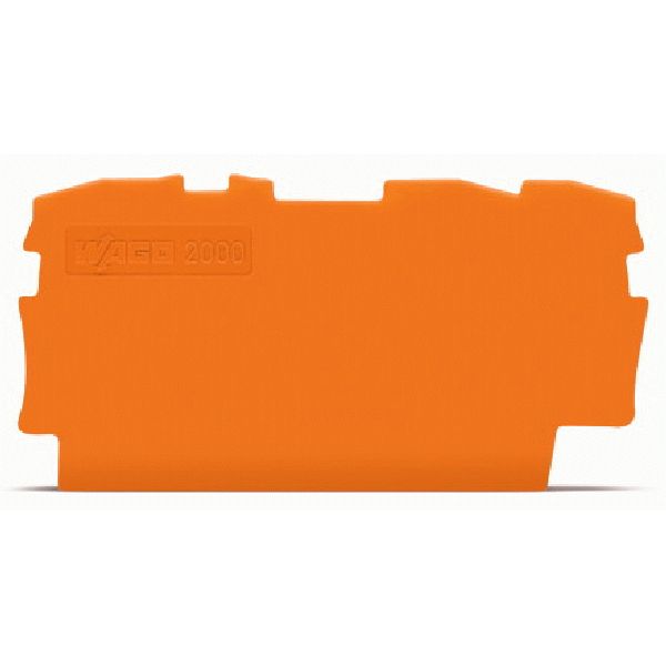 End and intermediate plate 0.7 mm thick orange image 2