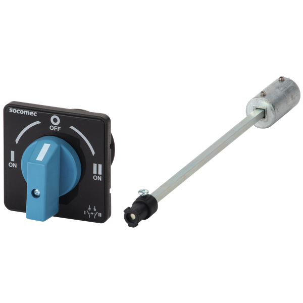 External Handle non-padlockable Blue & Black with shaft COMO CS image 1