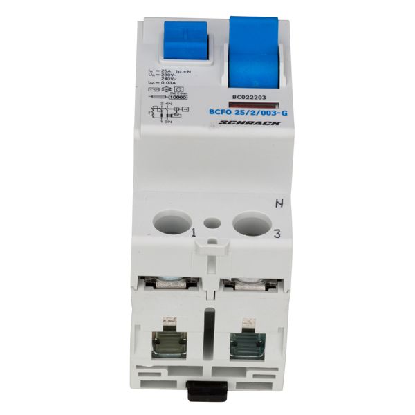 Residual current circuit breaker 25A, 2-pole,30mA, type AC,G image 5