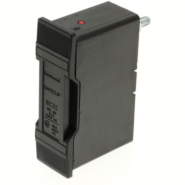 Fuse-holder, LV, 32 A, AC 550 V, BS88/F1, 1P, BS, busbar mount, front connected, black image 3