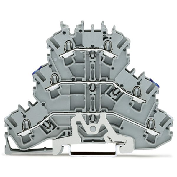 Triple-deck terminal block Shield/through/through terminal block 2.5 m image 2