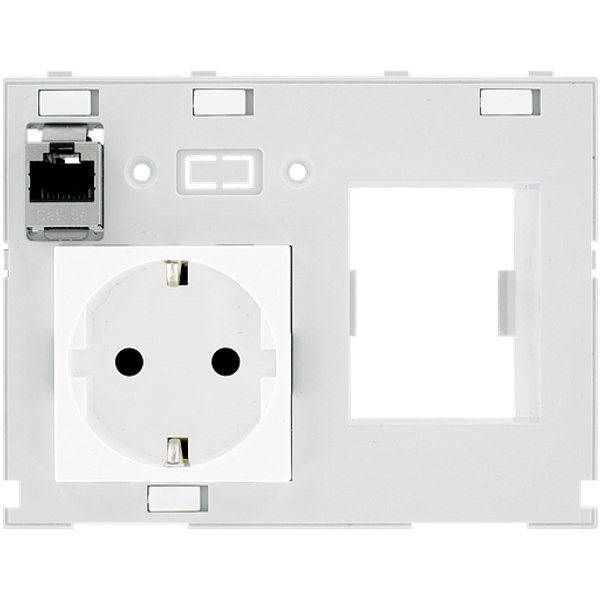 MODLINK MSDD DBL COMBI INSERT GERMANY 1xRJ45 fem./fem. + RCD opening image 1