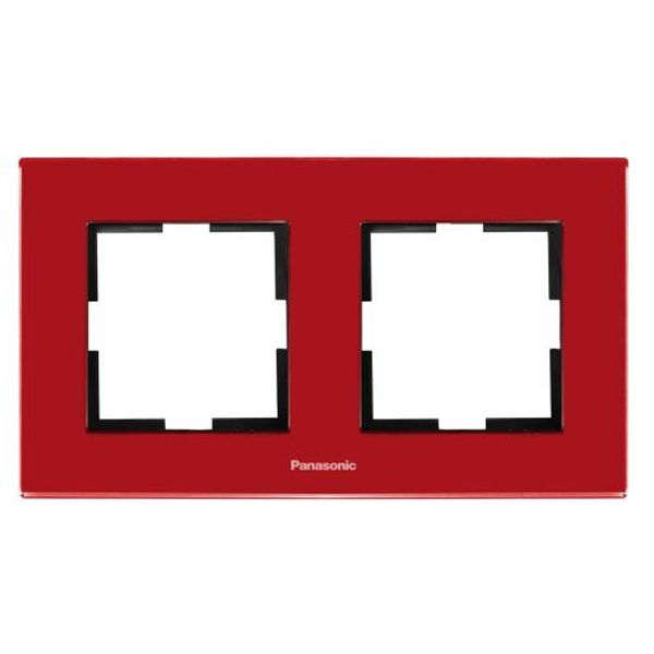 Karre Plus Accessory Red Two Gang Frame image 1