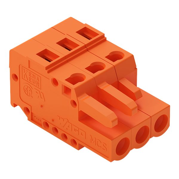 1-conductor female connector CAGE CLAMP® 2.5 mm² orange image 1