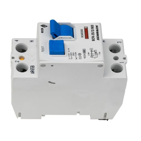 Residual current circuit breaker 25A, 2-p, 30mA,type AC, 6kA image 2