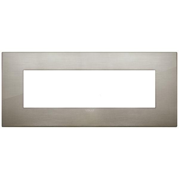 Classic plate 7M metal brushed inox image 1