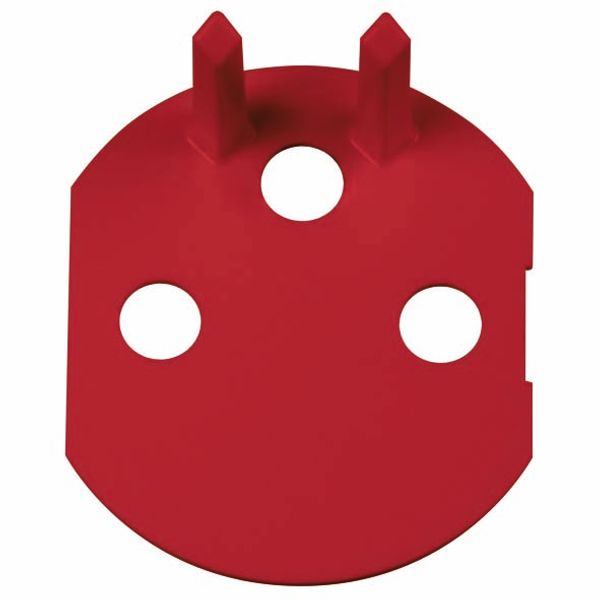 FRENCH SOCKET-OUTLET ACCESSORY, FOR DEDICATED LINES, WITH FRONT TIGHTENING TERMINALS - RED - CHORUSMART image 2