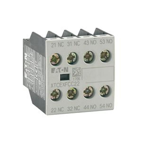 Auxiliary contact module, 4 pole, Ith= 16 A, 2 N/O, 2 NC, Front fixing, Screw terminals, DILM7-10 - DILM38-10 image 5