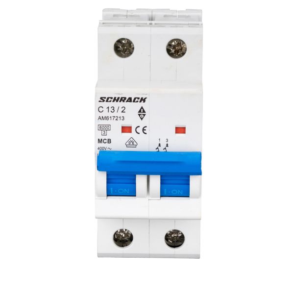 Miniature Circuit Breaker (MCB) AMPARO 6kA, C 13A, 2-pole image 2