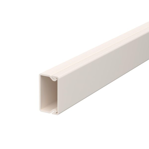 WDK15030CW  Wall and ceiling channel, with perforated bottom, 15x30x2000, cream white Polyvinyl chloride image 1