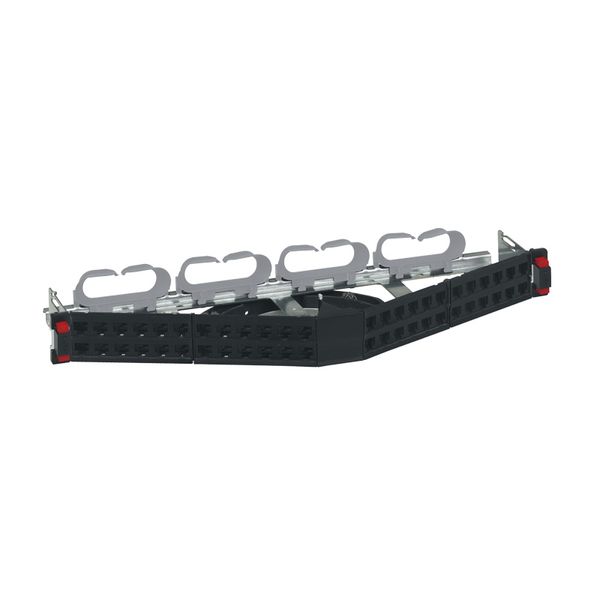 Angle patch panel high density to be equipped 48 x RJ45 1U image 1