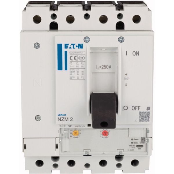 NZM2 PXR10 circuit breaker, 250A, 4p, Screw terminal image 3