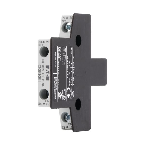 Auxiliary contact module, 2 pole, Ith= 10 A, 1 N/O, 1 NC, Side mounted, Screw terminals, DILM250 - DILH2600 image 5