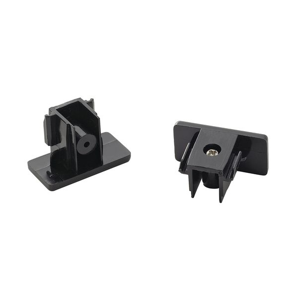 End caps for HV-track, surface-mounted, black, 2 pieces image 1