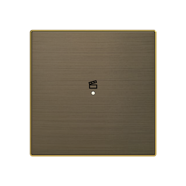 SRS-1-85OE Cover plate - free@home / KNX 1-gang sensors - Scene - Antique Gold for Switch/push button Central cover plate Gold - Sky Niessen image 1
