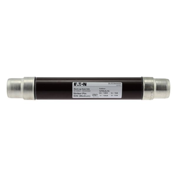 Fuse-link, medium voltage, 16 A, AC 12 kV, 2", 51 x 292 mm, back-up, DIN, with striker image 9