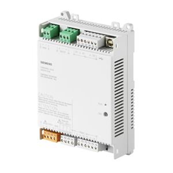 DXR2.M10-101A - Compact room automation station, BACnet/MSTP, 230 V, flat housing, 1 DI, 2 UI, 3 relay, 4 triac image 1