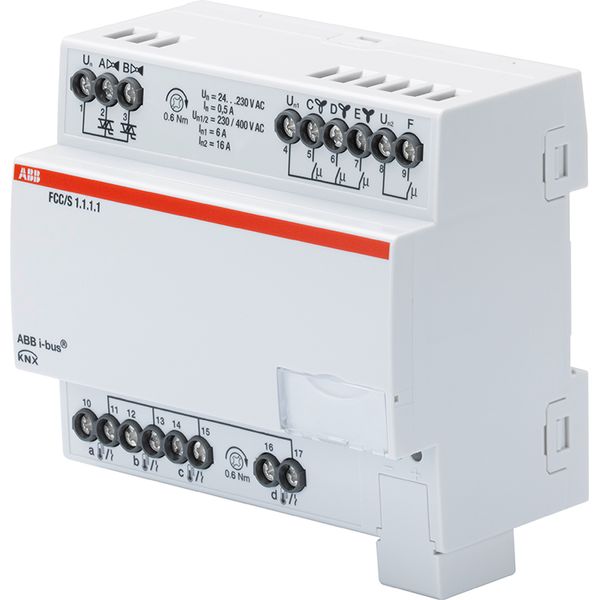 FCC/S1.1.1.1 Fan Coil Controller, 2 x PWM, 3-stage, MDRC image 1