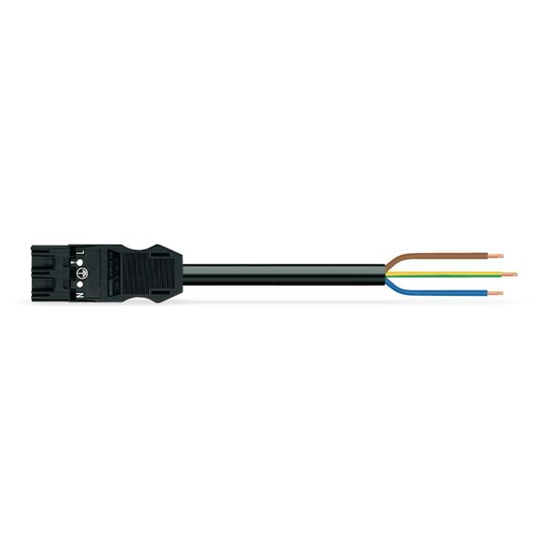 pre-assembled adapter cable Eca Plug/SCHUKO coupler black image 1