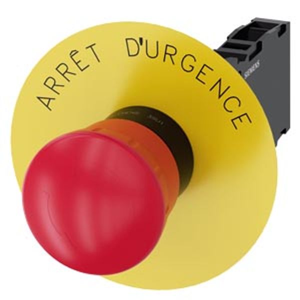 EMERGENCY STOP mushroom pushbutton,... image 1