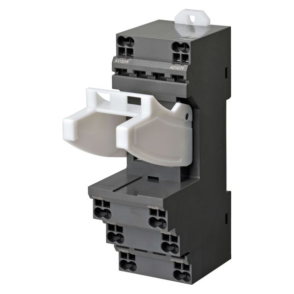 Socket, DIN rail/surface mounting, 31 mm, 8-pin, Push-in terminals image 4