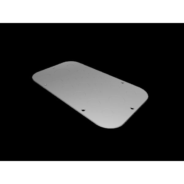 SZ Metal gland plate, for AX, with metric knockouts image 2