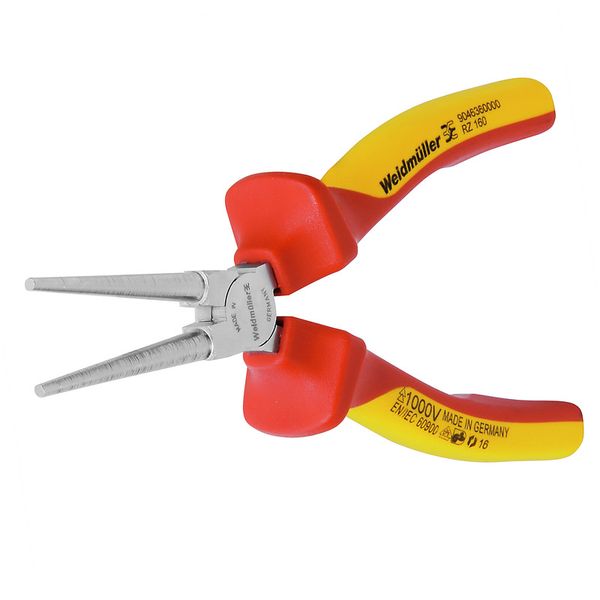 Round-nose pliers, 160 mm, Protective insulation, 1000 V: Yes image 1