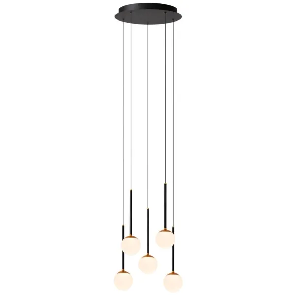 Lucide CALINA - Hanging lamp - Ø 42 cm - LED Dimm.K/2700K - Black image 1