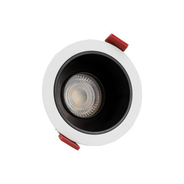 FIALE COMFORT ANTI - GLARE GU10 250V IP20 FI85x50mm WHITE round reflector black, adjustable image 13